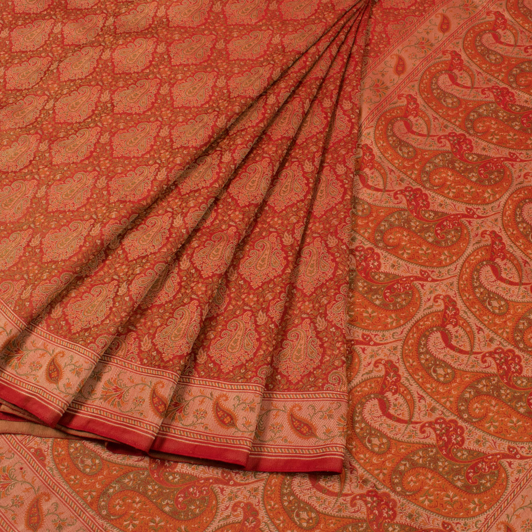 Handloom Banarasi Jamawar Tanchoi Katan Silk Saree 10057287