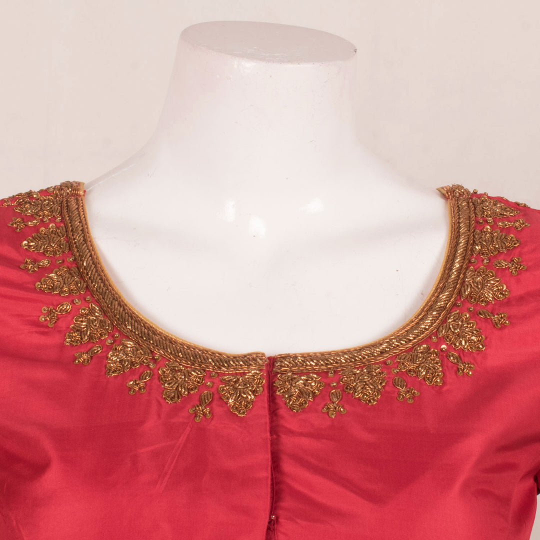Zardosi Embroidered Silk Blouse 10057293