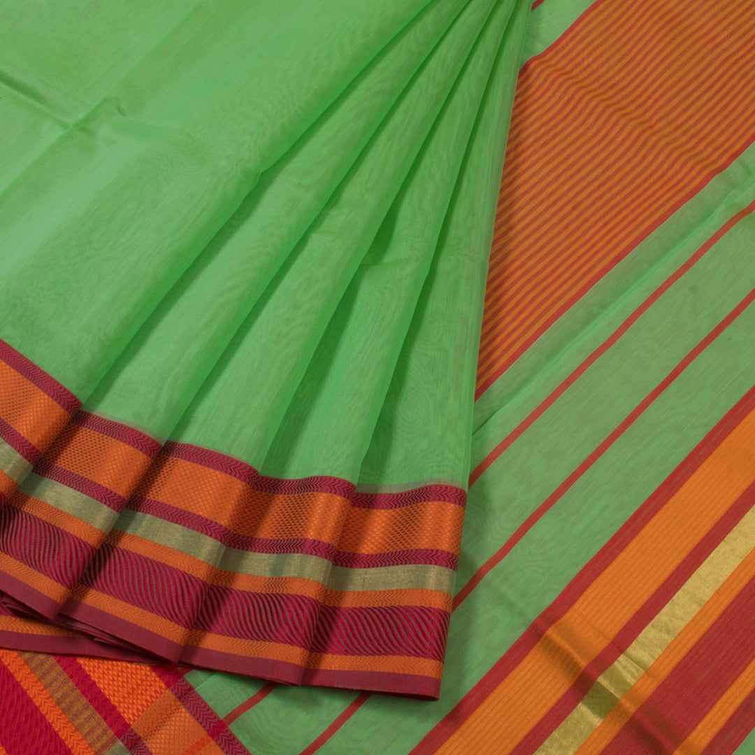 Handloom Maheshwari Silk Cotton Saree 10057314