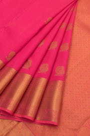 Pink Handloom Bridal Nakashi Kanjivaram Silk Saree 10057675