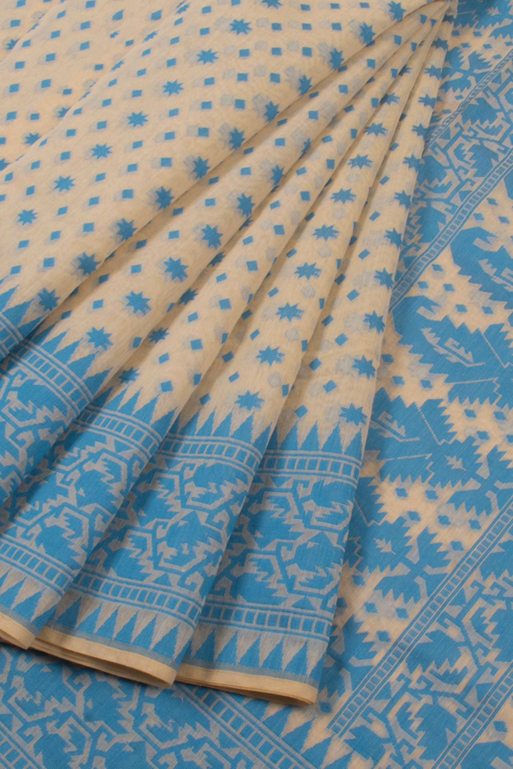 Handloom Dhakai Style Cotton Saree 10057777