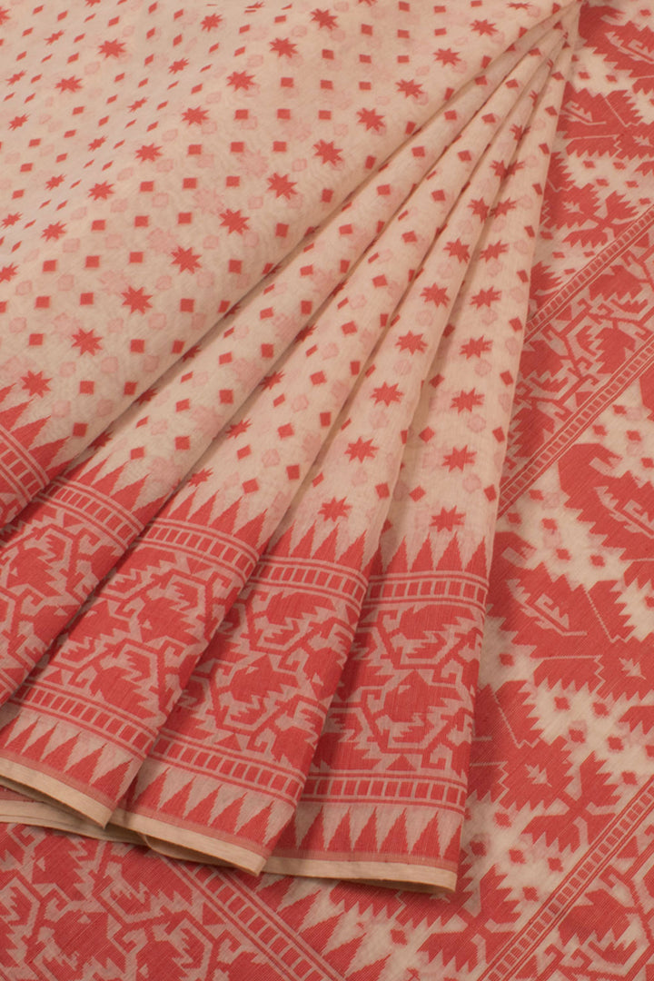 Handloom Dhakai Style Cotton Saree 10057781