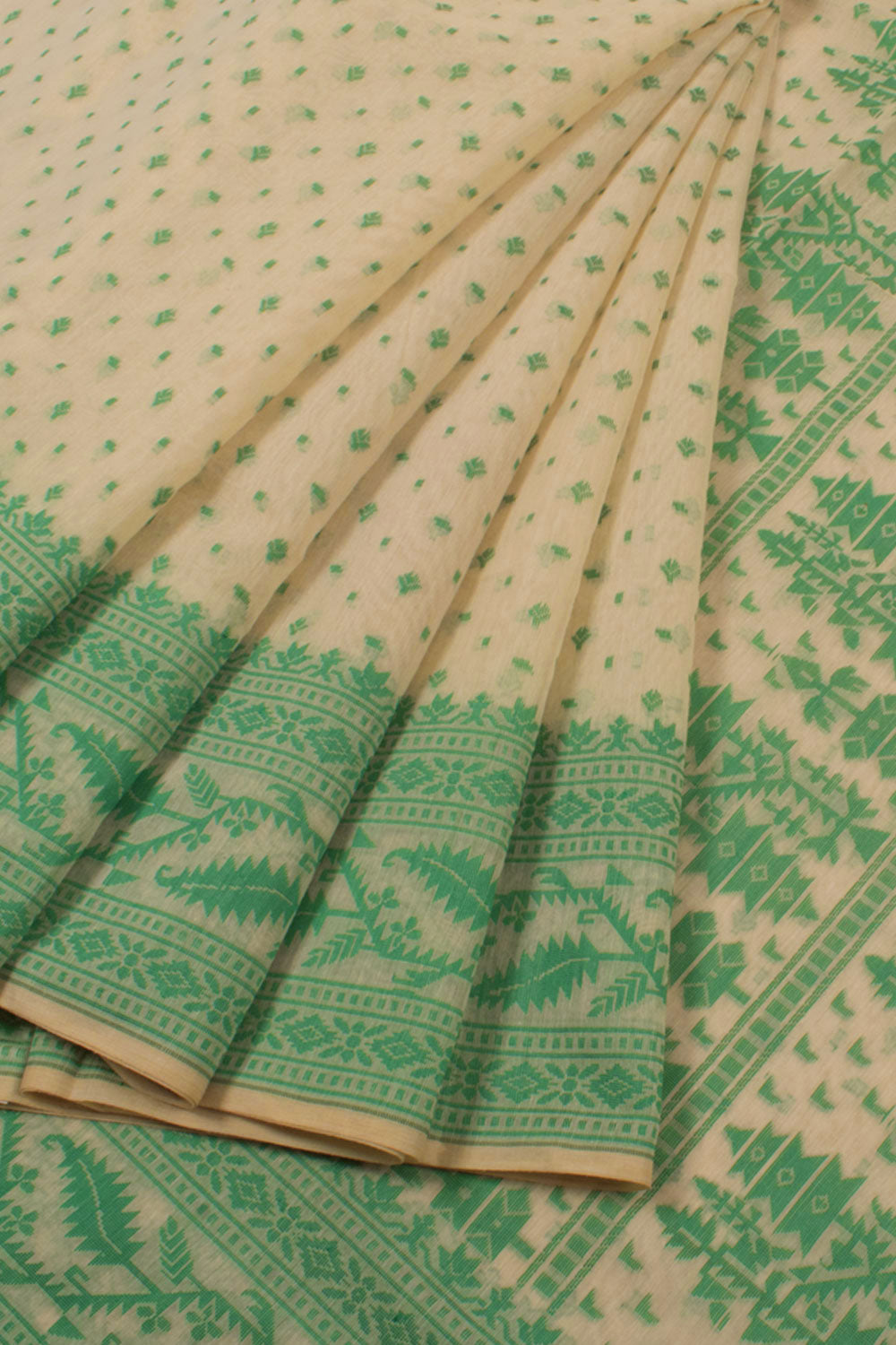 Handloom Dhakai Style Cotton Saree 10057783