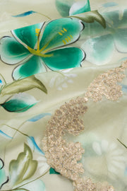 Chikankari Embroidered Kota Cotton Salwar Suit Material 10059370