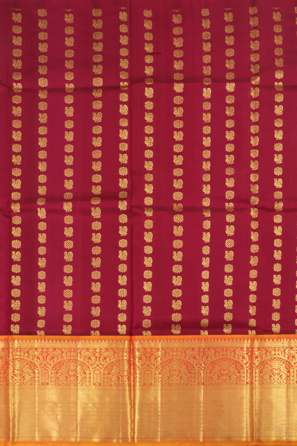 Grape Purple Kanjivaram Pattu Pavadai Material 10059621