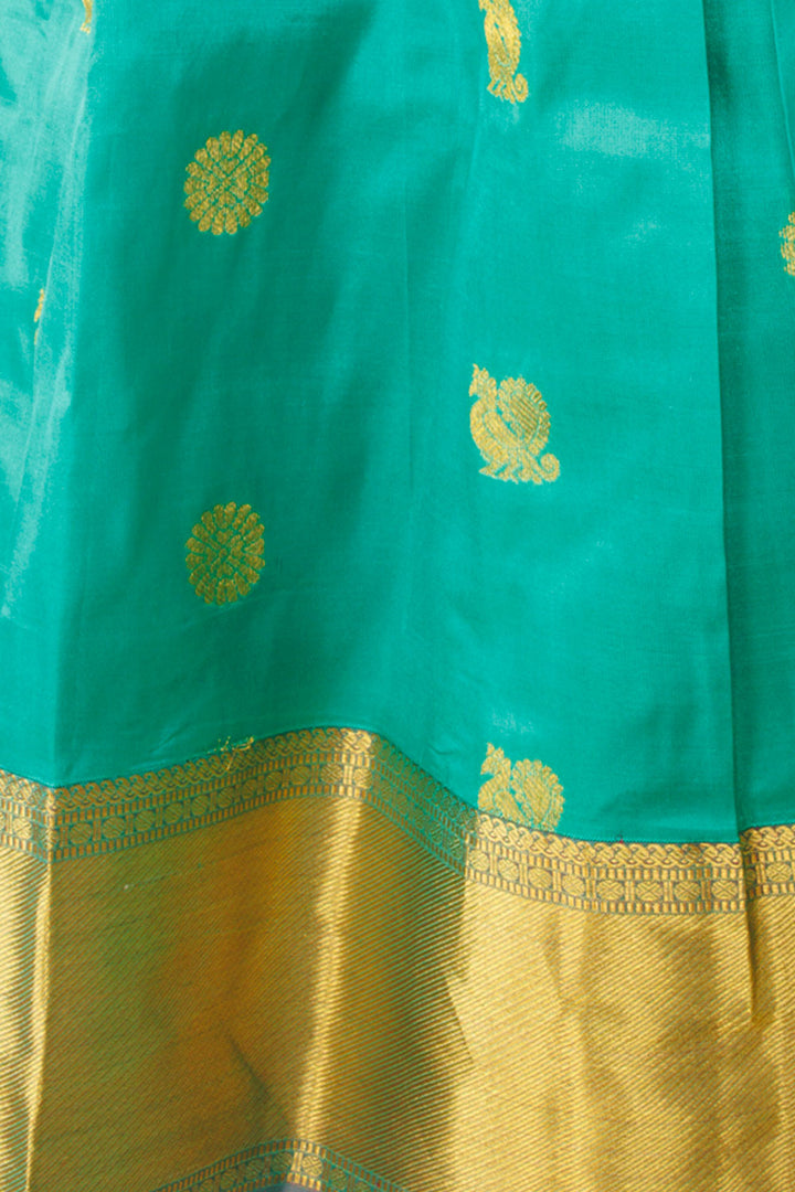 Size 0 to 16 yrs Pure Silk Kanchipuram Pattu Pavadai 10059828