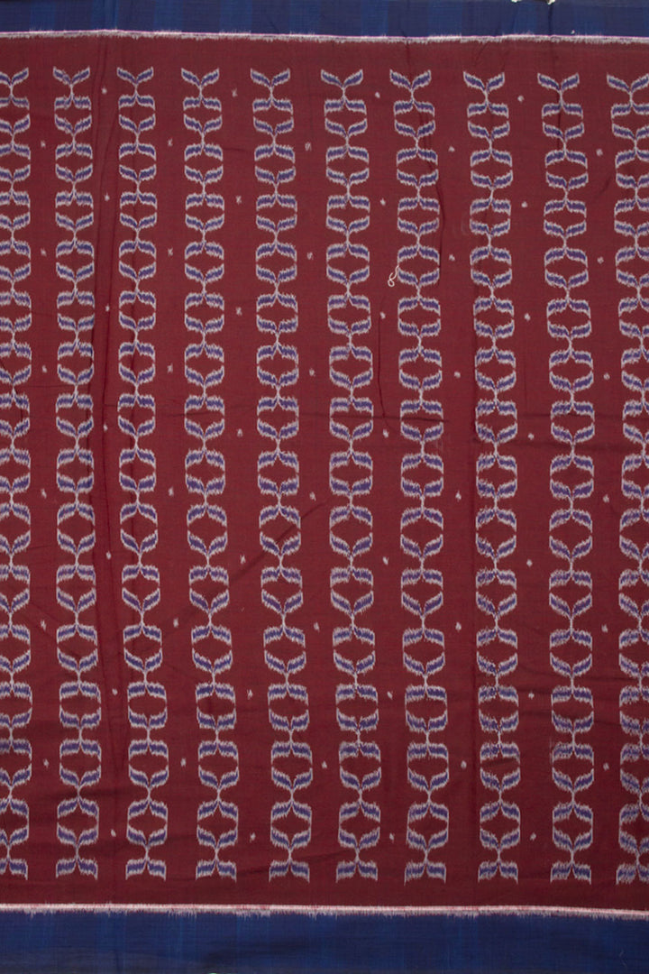 Red Handloom Odisha Ikat Cotton Saree 10060294