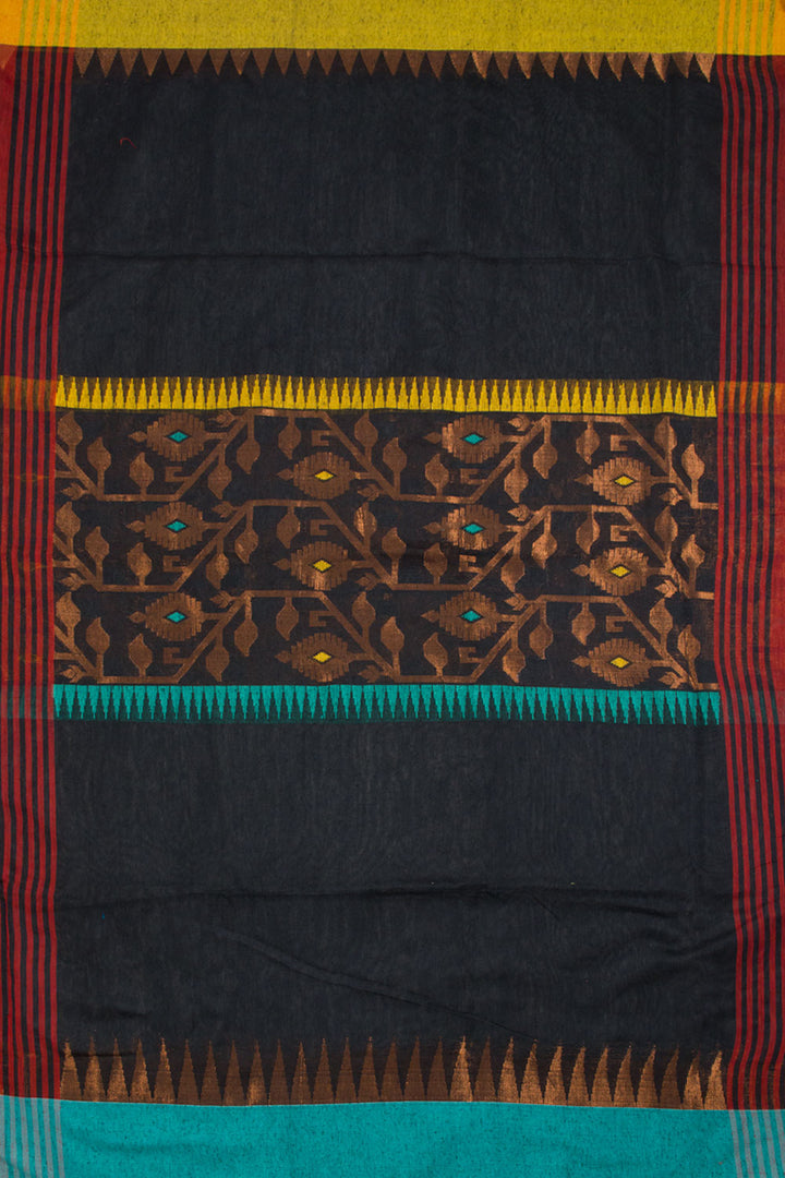 Red Handloom Bengal Cotton Saree 10061104