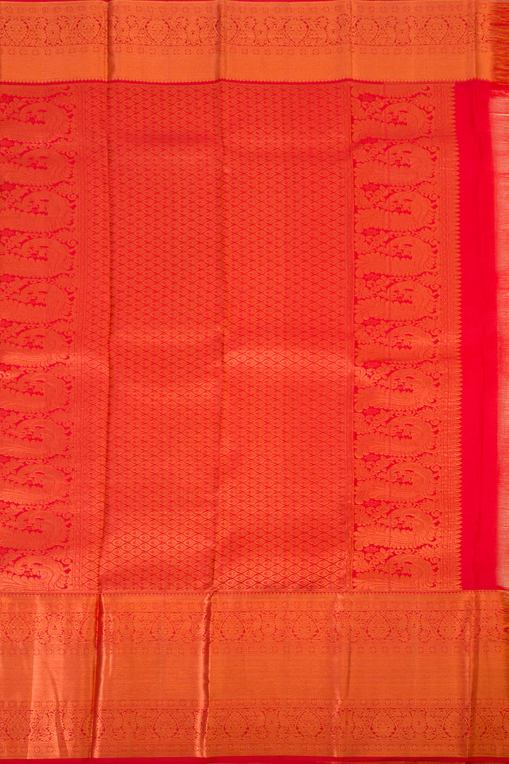 Handloom Pure Silk Tissue Zari Dharmavaram Saree 10061219