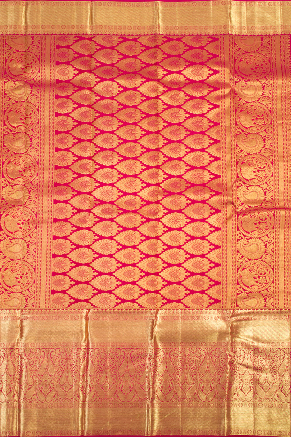Handloom Pure Silk Tissue Zari Dharmavaram Saree 10061220