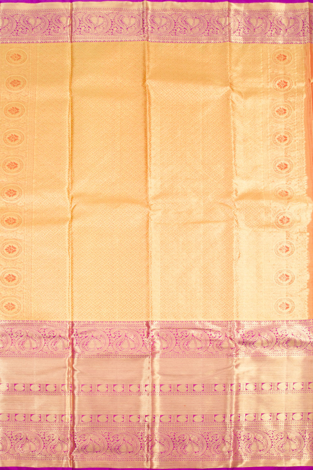 Green Handloom Pure Silk Tissue Zari Dharmavaram Saree 10061230