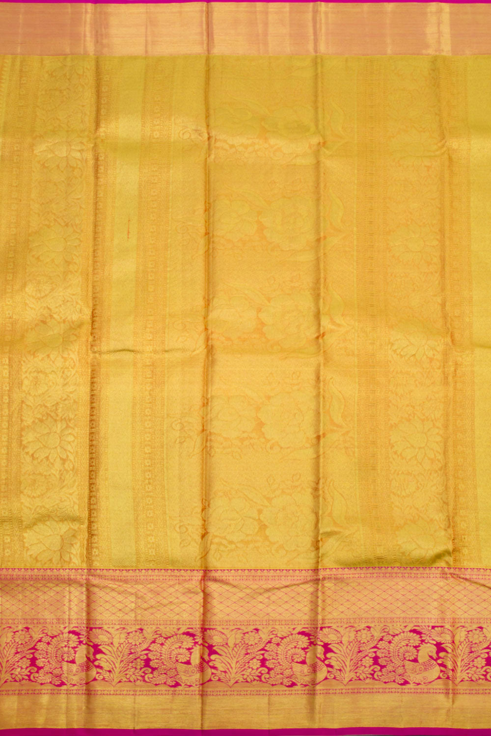 Cream Handloom Pure Silk Tissue Zari Dharmavaram Saree 10061233