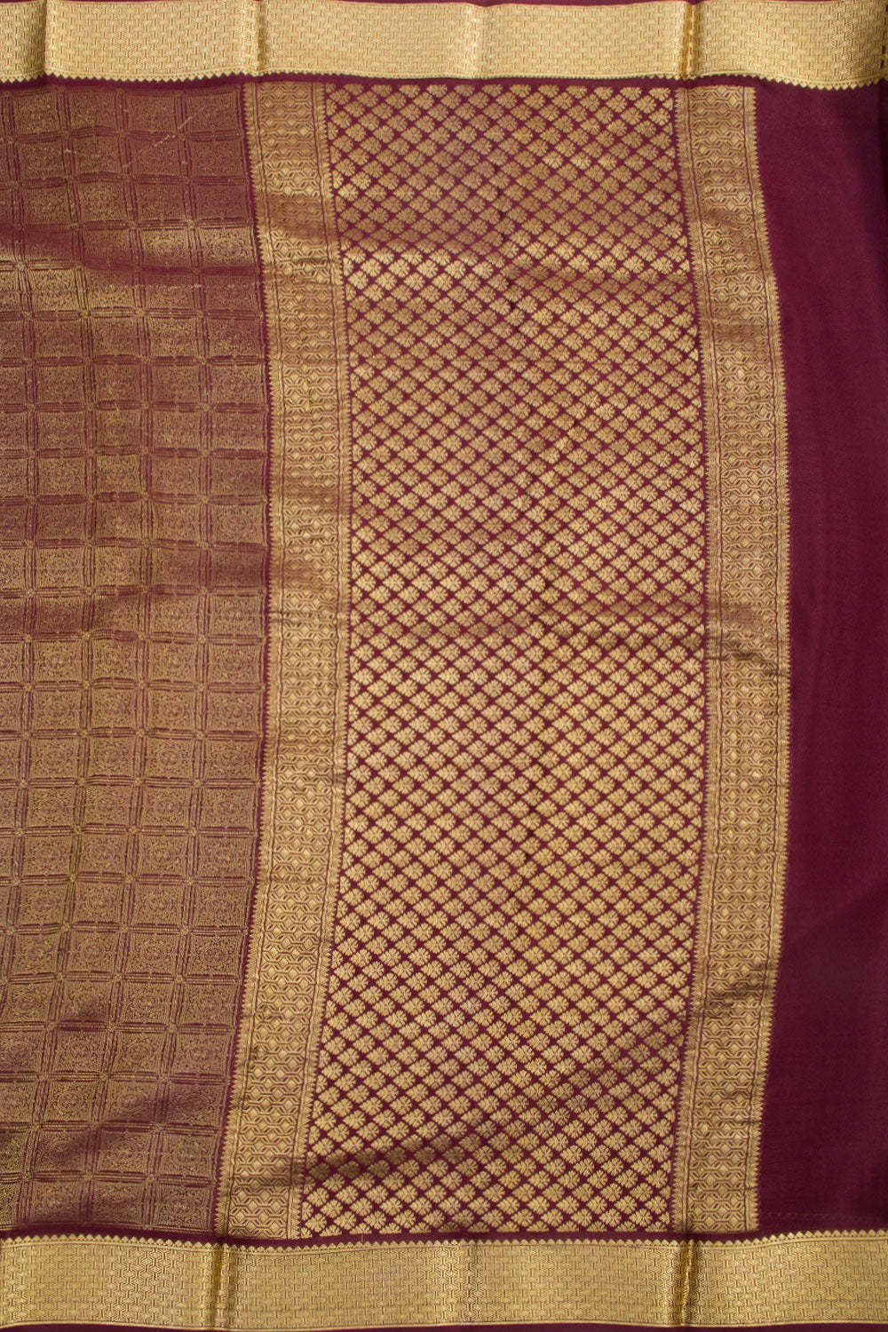 Brown Mysore Crepe Silk Saree 10061647