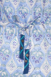 Blue Handcrafted Ajrakh Printed Cotton Dress 10061659