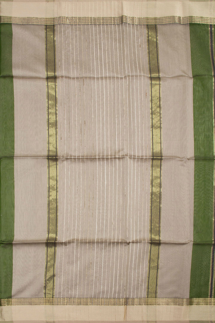 Green Handloom Maheshwari Silk Cotton Saree 10062220