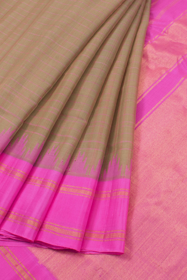 Handloom Gadwal Kuttu Silk Cotton Saree 10058326
