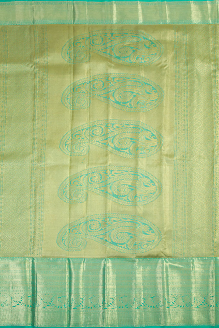 Handloom Pure Silk Tissue Zari Dharmavaram Saree 10061224