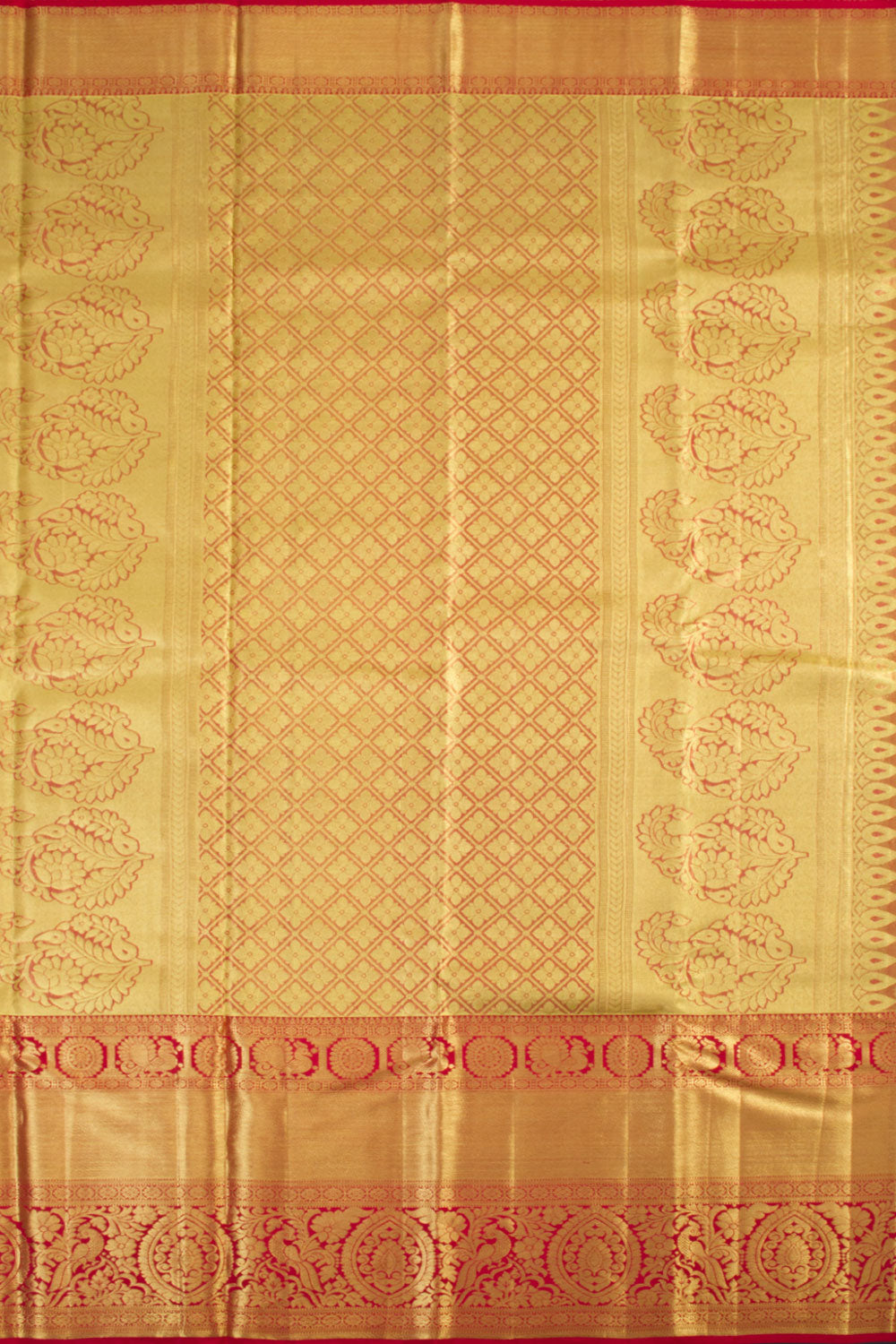 Handloom Pure Silk Tissue Zari Dharmavaram Saree 10061252