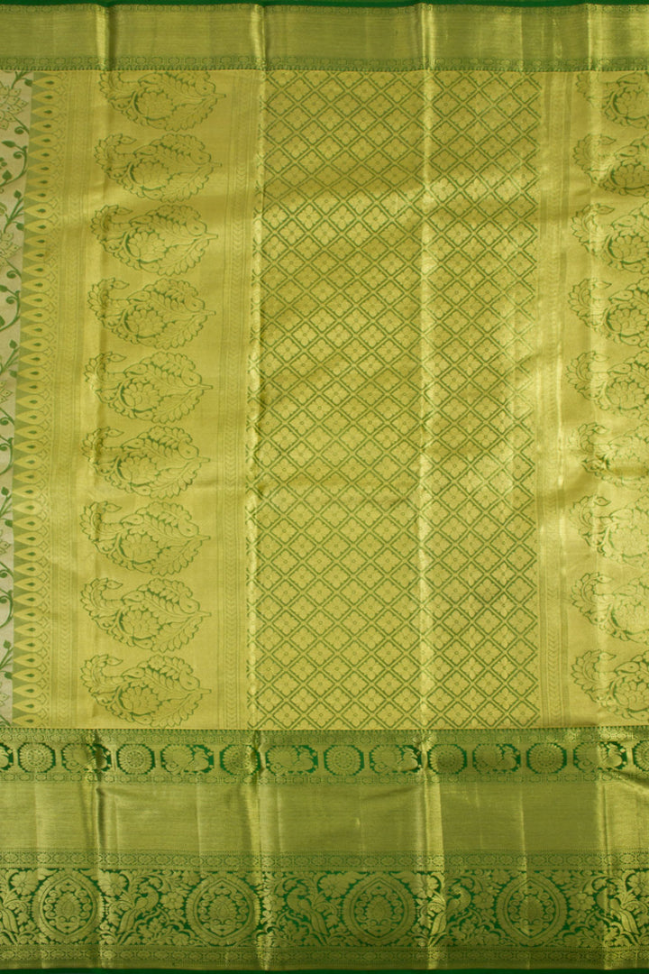 Handloom Pure Silk Tissue Zari Dharmavaram Saree 10061253