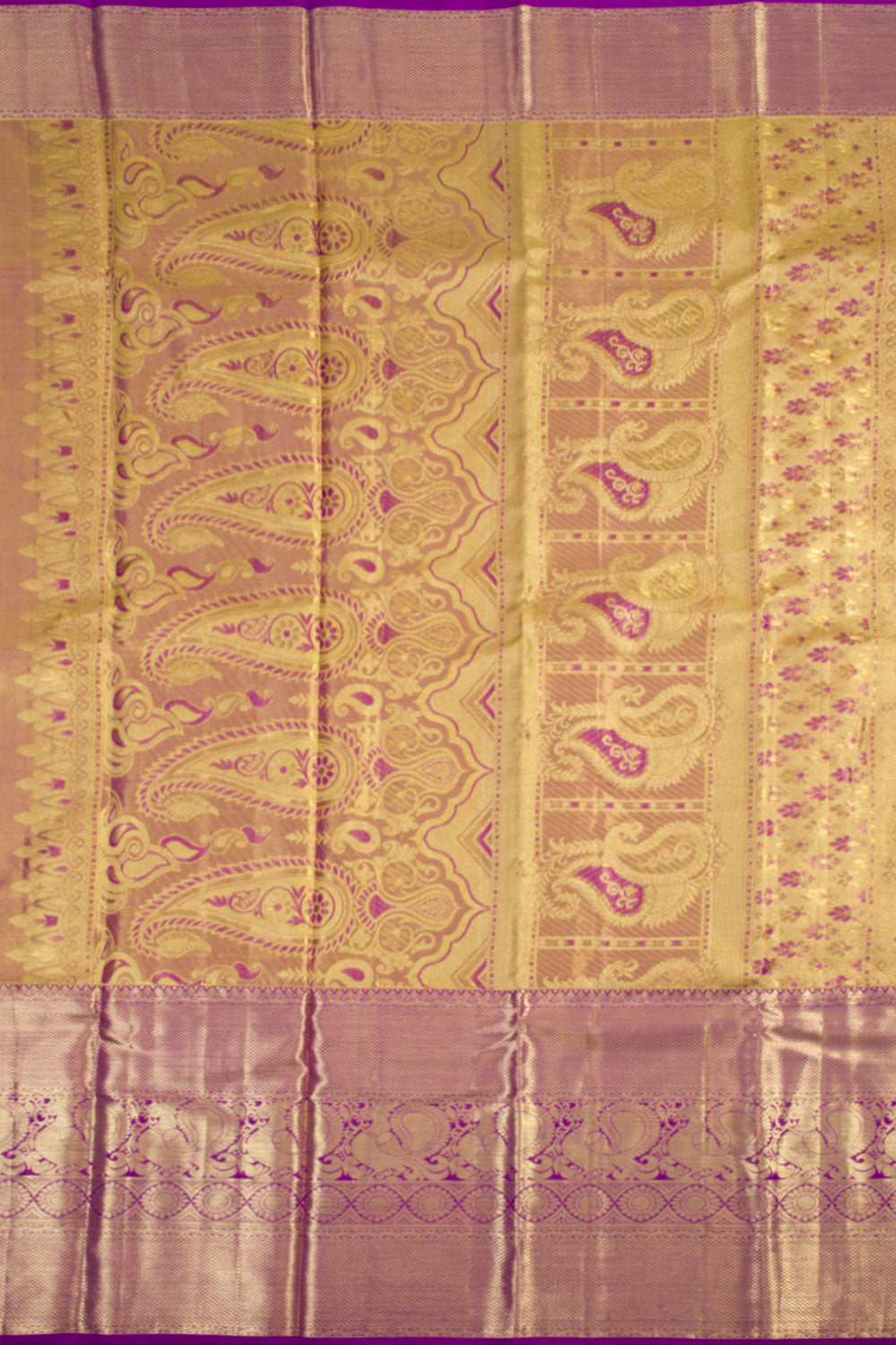Handloom Pure Silk Tissue Zari Dharmavaram Saree 10061259