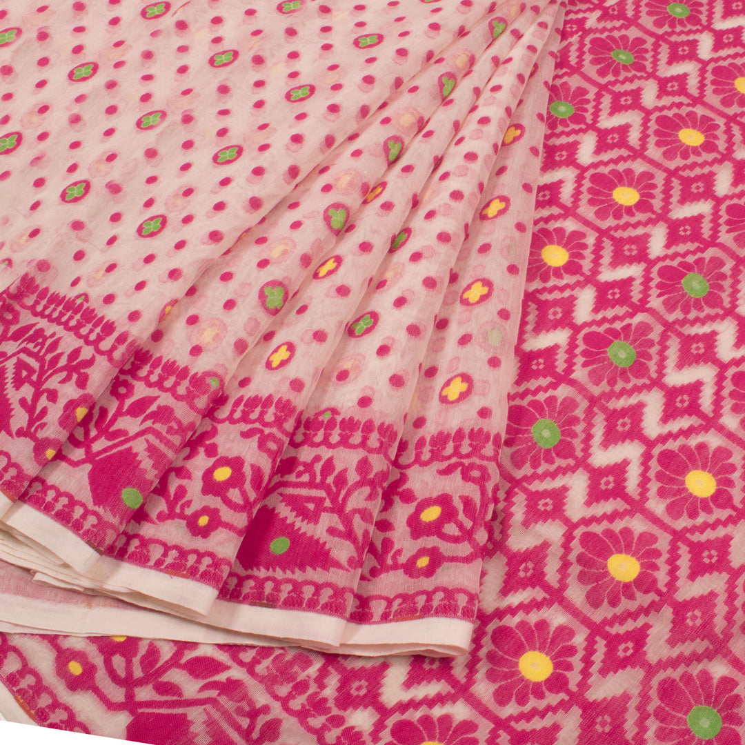 Handloom Jamdani Style Cotton Saree 10054703