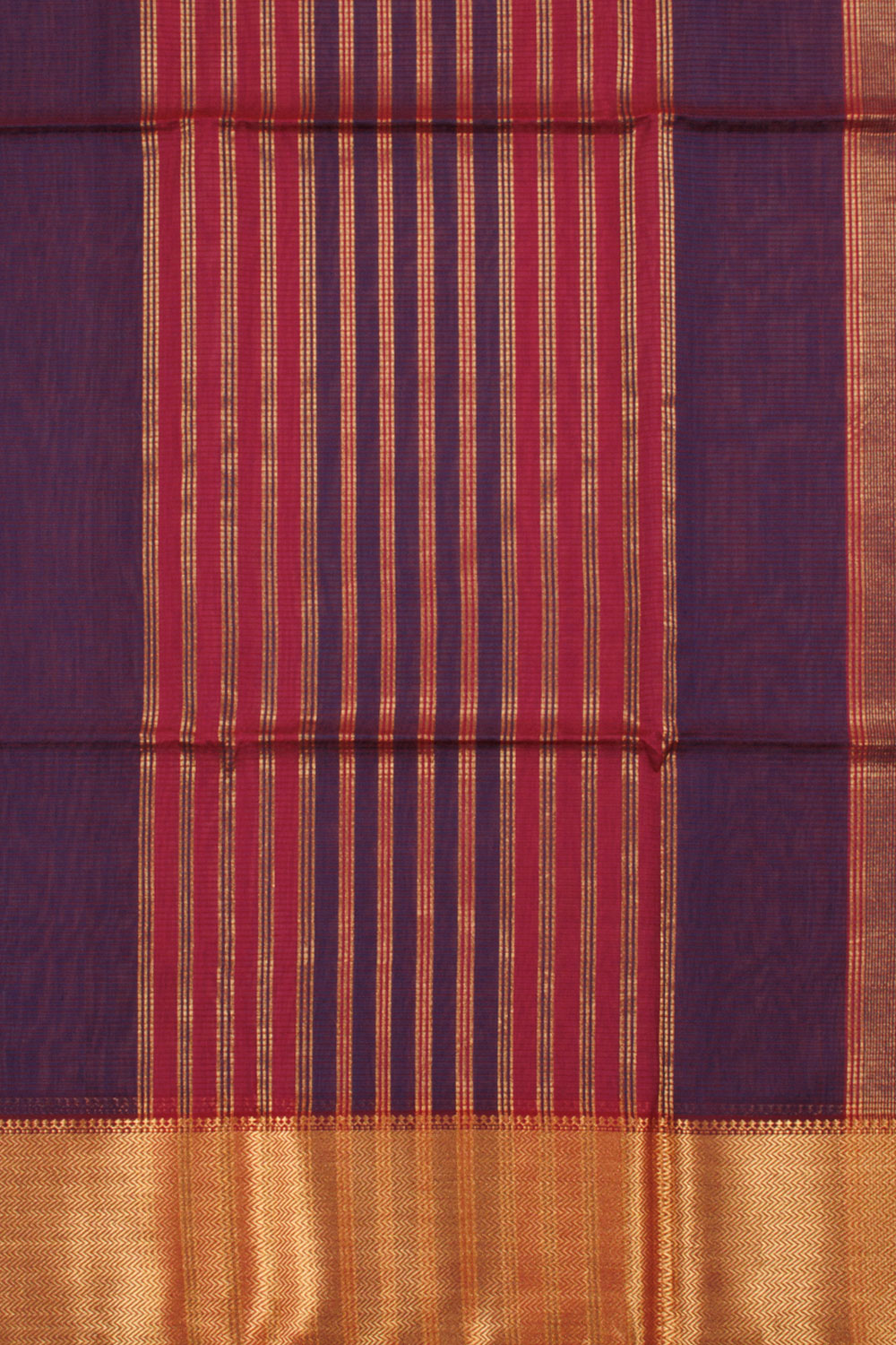 Magenta Handloom Maheswari Silk Cotton Saree 10060249