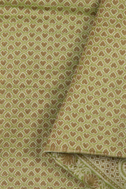 Apple Green Banarasi Cotton Salwar Suit Material 10061162