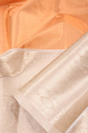 Copper Brown Kanjivaram Tissue Pattu Pavadai Material 10059631