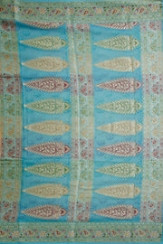 Tortilla Brown Handcrafted Banarasi Chiffon Saree 10061124