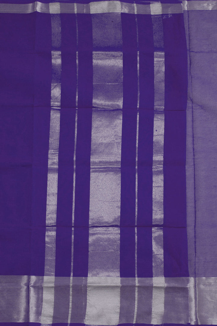 Purple Handwoven Solapur Cotton Saree 10060200