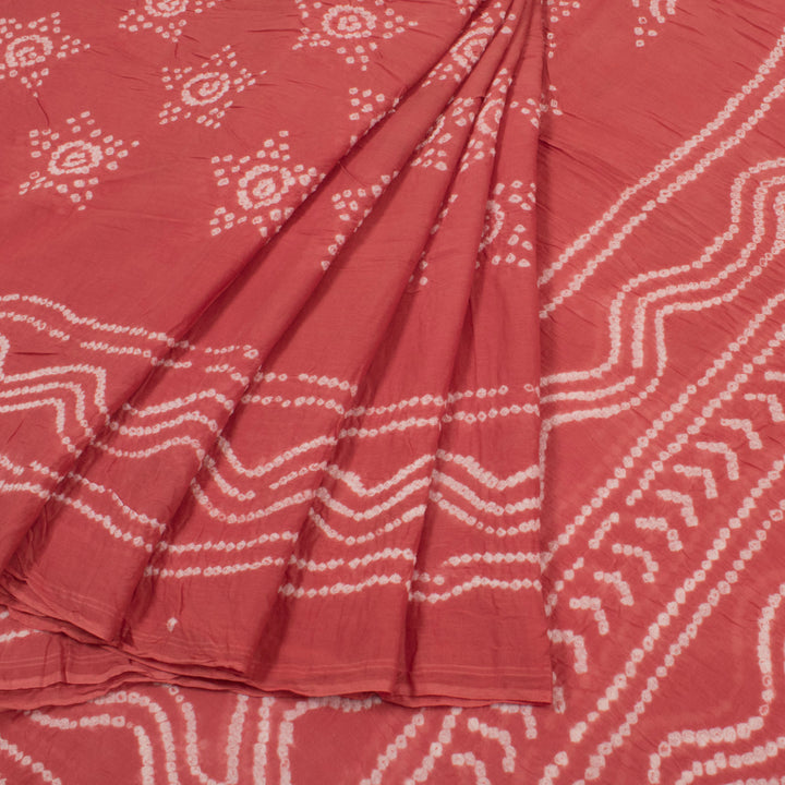 Handcrafted Bandhani Mulmul Cotton Saree 10055013