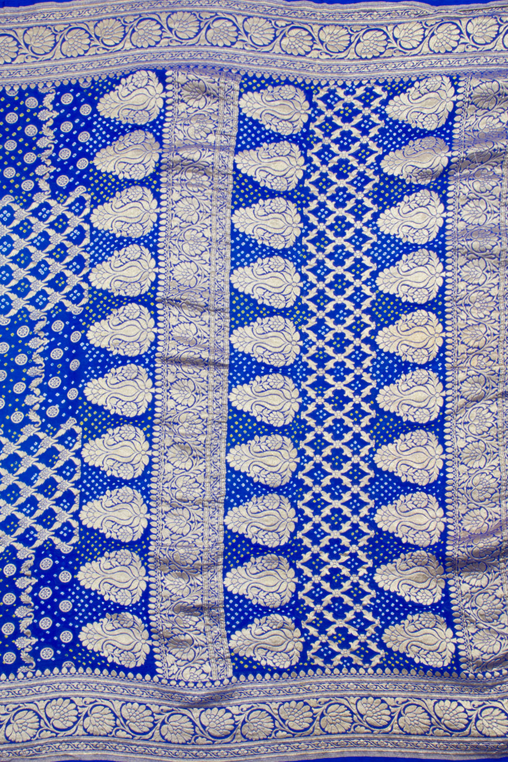 Blue Handcrafted Banarasi Bandhani Georgette Saree 10060912