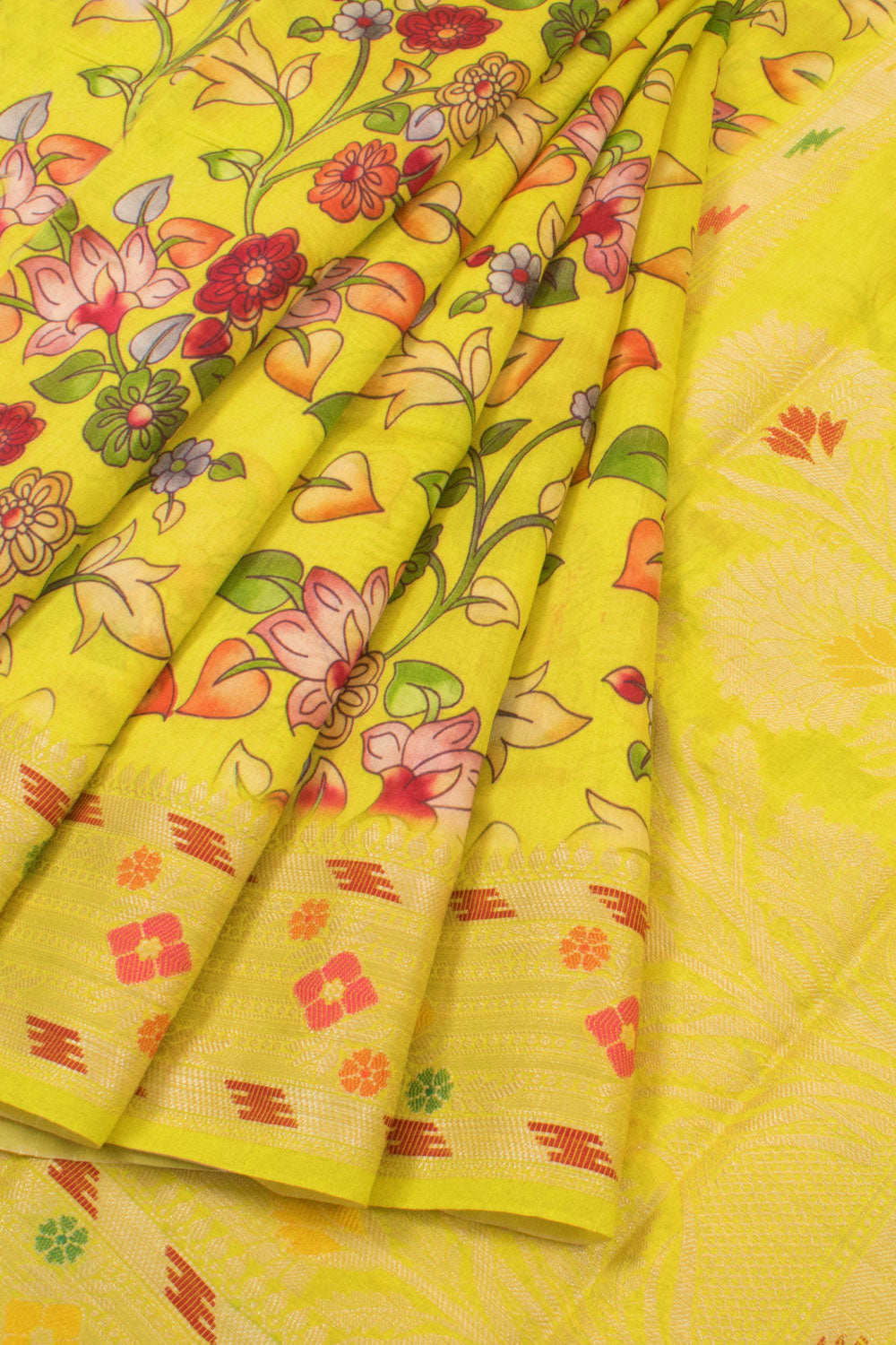 Digital Printed Pure Silk Kanjivaram Saree 10058220