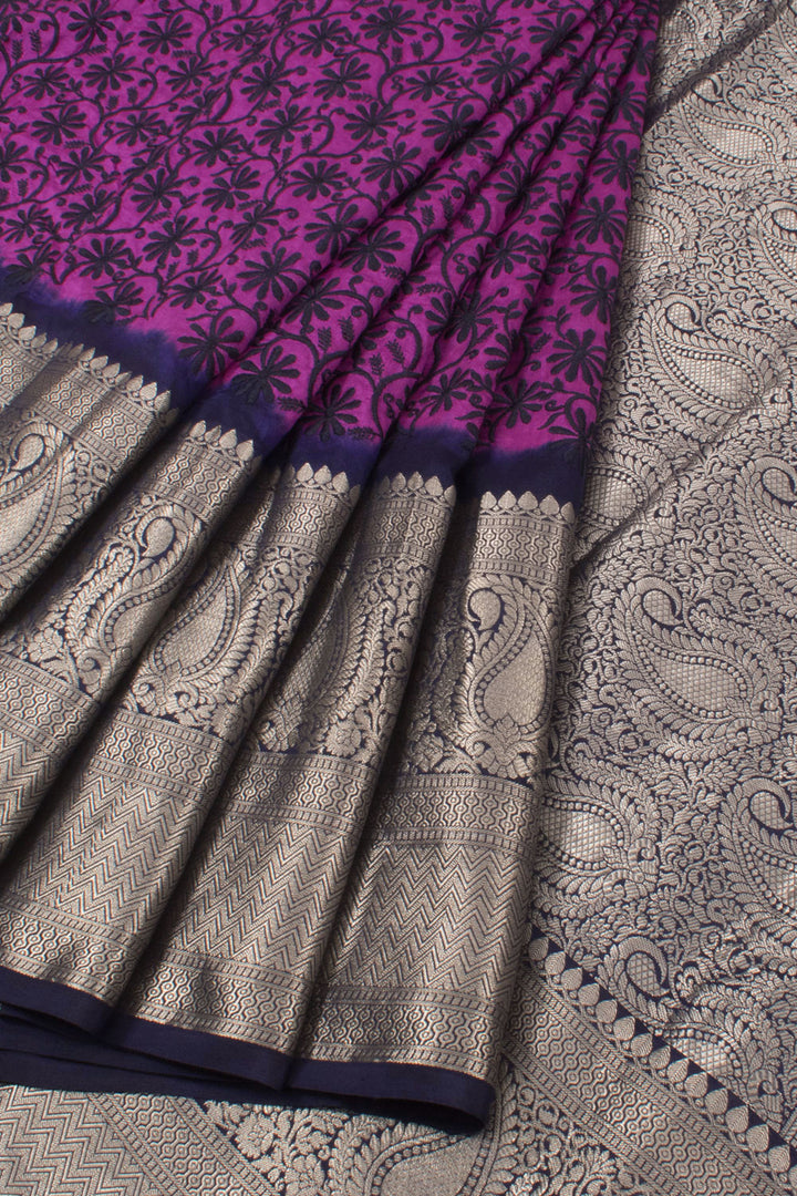 Embroidered Kanjivaram Pure Silk Saree 10058229