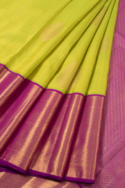 Sheen Green Pure Zari Korvai Kanjivaram Silk Saree 10060011