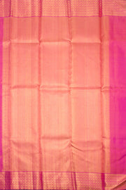 Fuchsia Pink Pure Zari Kanjivaram Tissue Silk Saree 10061456