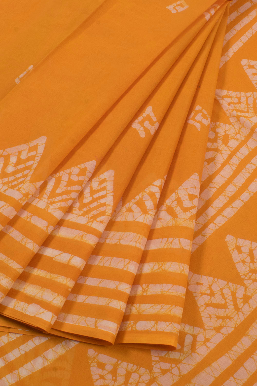 Batik Printed Cotton Saree 10058009