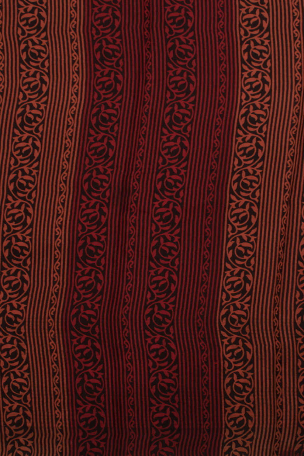 Barn Red Printed Mysore Crepe Silk Saree 10059452