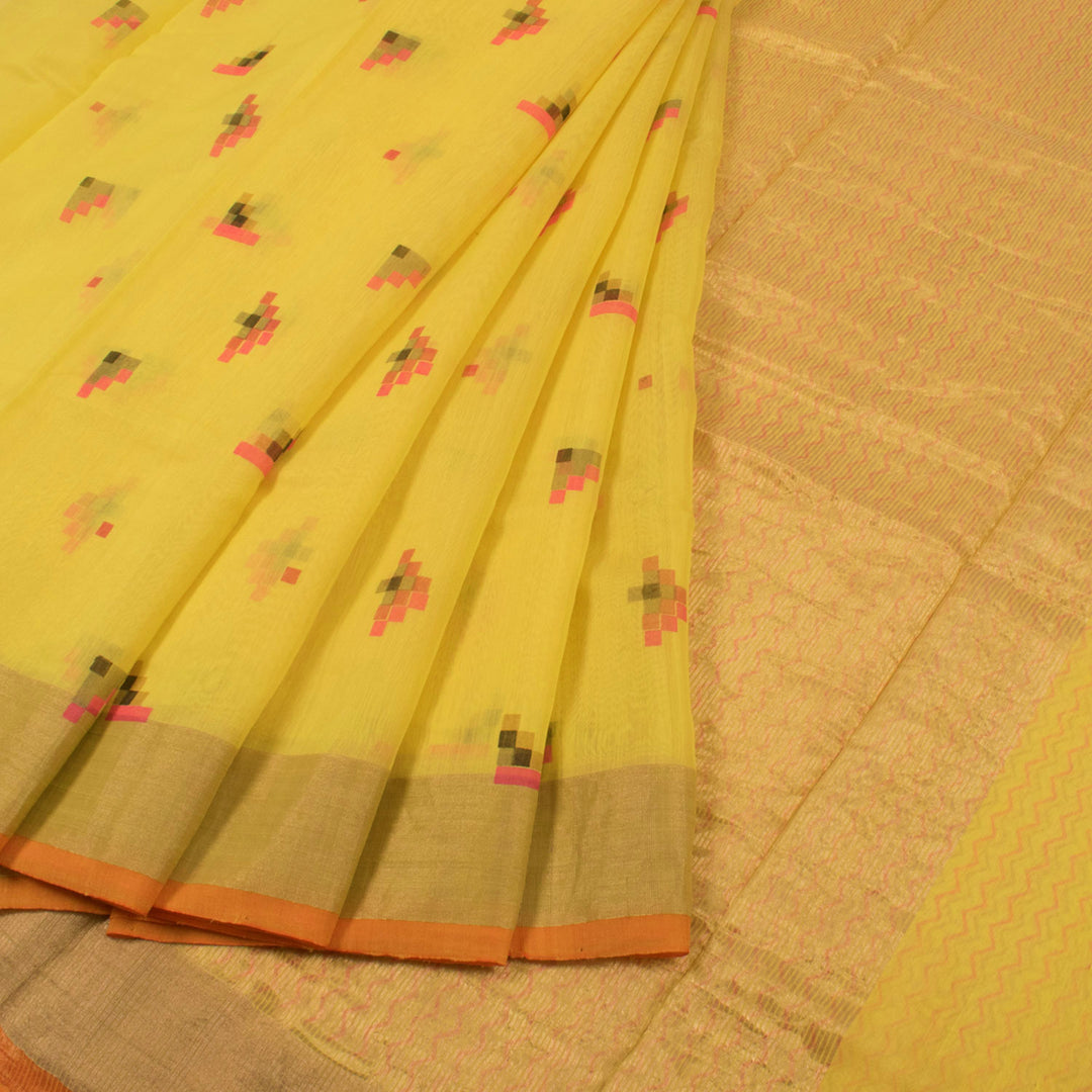 Printed Handloom Chanderi Silk Cotton Saree 10054812