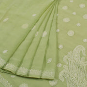 Chikankari Embroidered Cotton Saree 10055259
