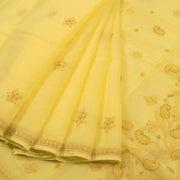 Chikankari Embroidered Cotton Saree 10055262