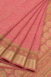 Hand Block Printed Silk Cotton Saree 10059298
