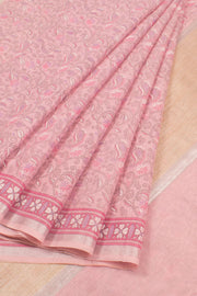 Hand Block Printed Silk Cotton Saree 10059300