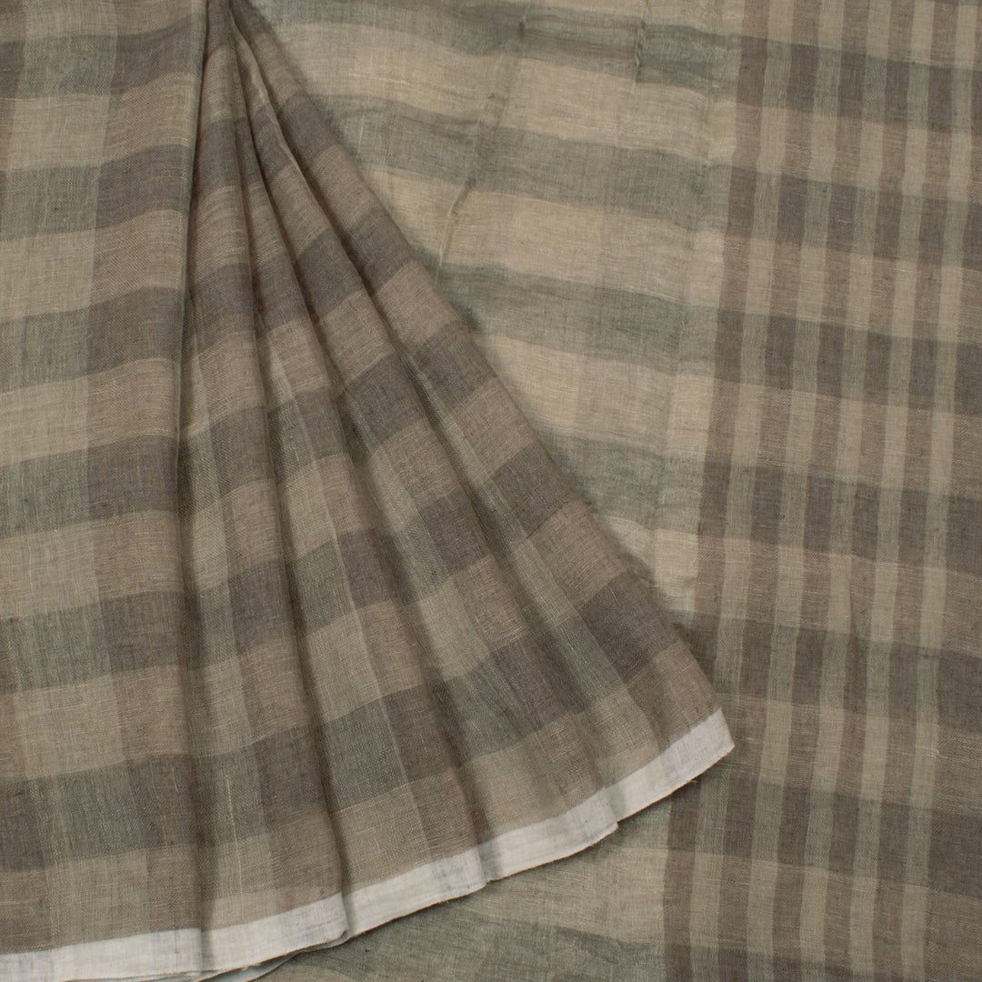 Handloom Bengal Linen Saree 10053710