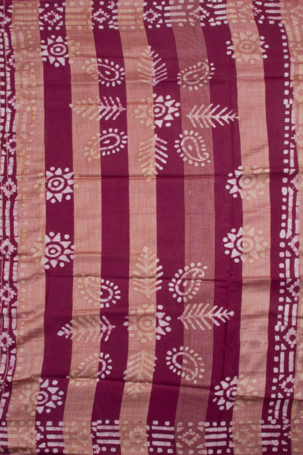 Batik Printed Linen Cotton Saree 10061911