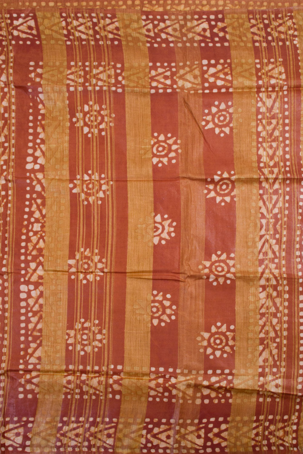 Batik Printed Linen Cotton Saree 10061916