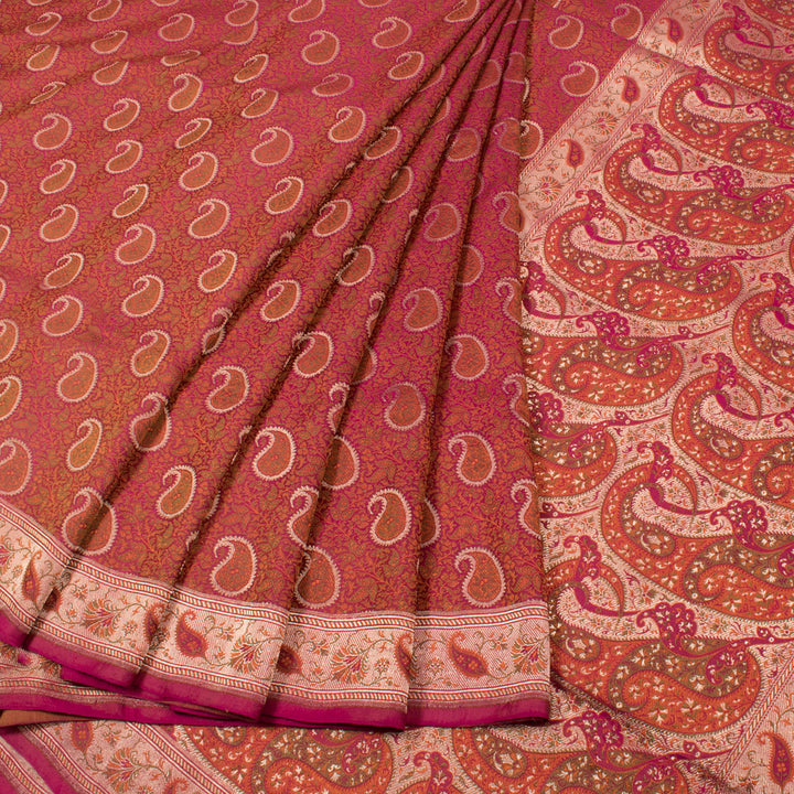Handloom Banarasi Tanchoi Katan Silk Saree 10054235