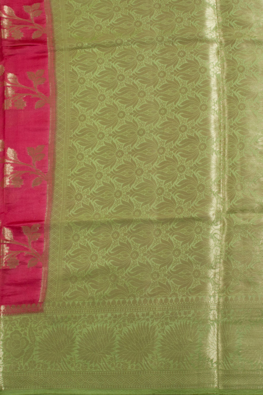 Pink Handloom Banarasi Summer Silk Saree 10061306