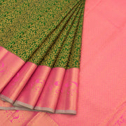 Handloom Pure Zari Korvai Kanjivaram Silk Saree 10056060