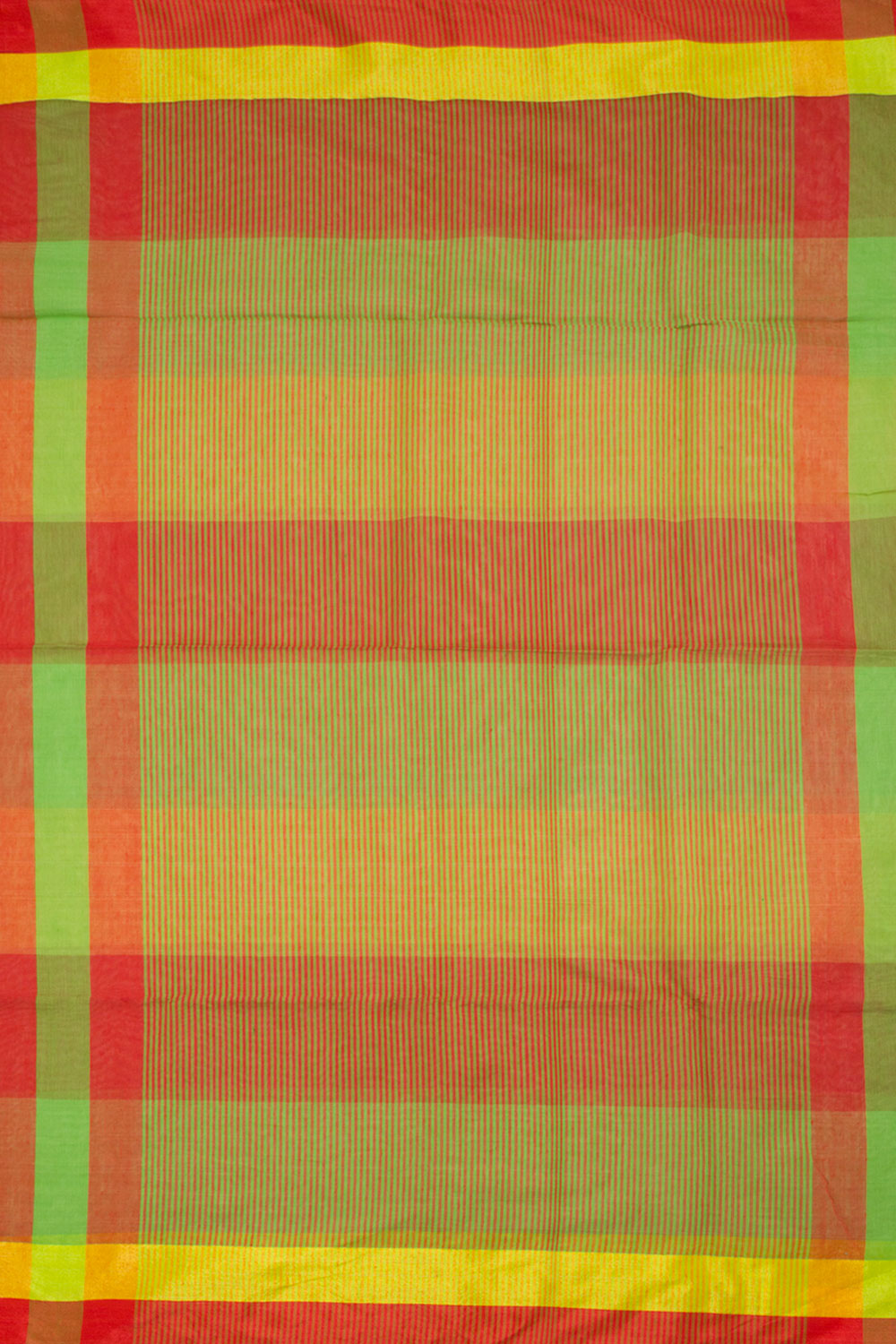 Multicolour Handloom  Bengal Cotton Saree 10061101